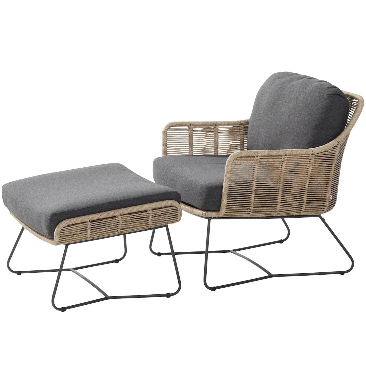 belmond lounge balkonset 2 delig naturel taste 4so