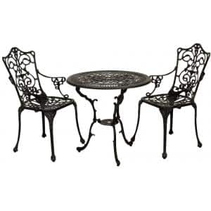 bistroset art nouveau antiek brons
