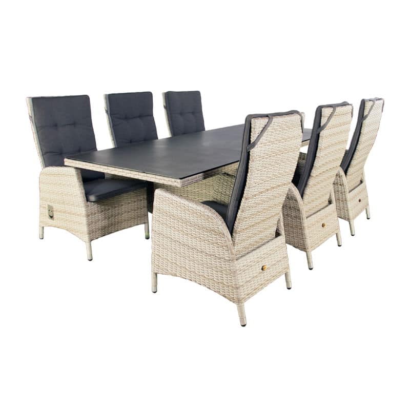 dining set santa cruz sunrise beige oosterik home