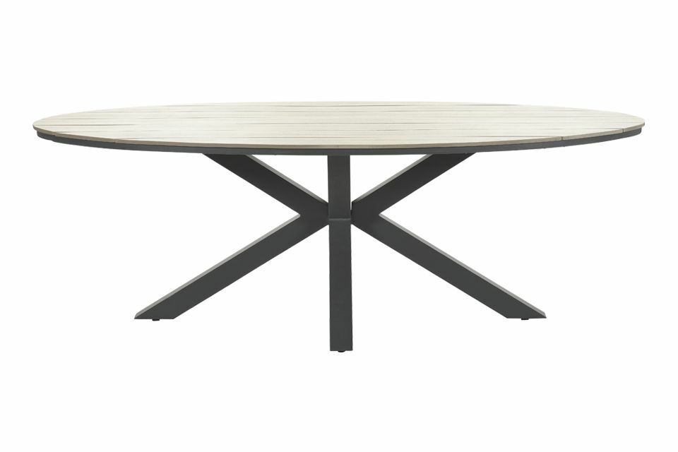 edison tuintafel 220 x 115 ovaal polywood