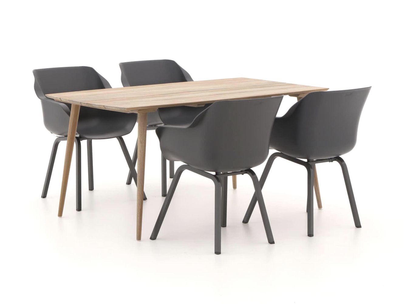 hartman sophie element/rough k 160cm dining tuinset 5 delig laagste prijsgarantie!