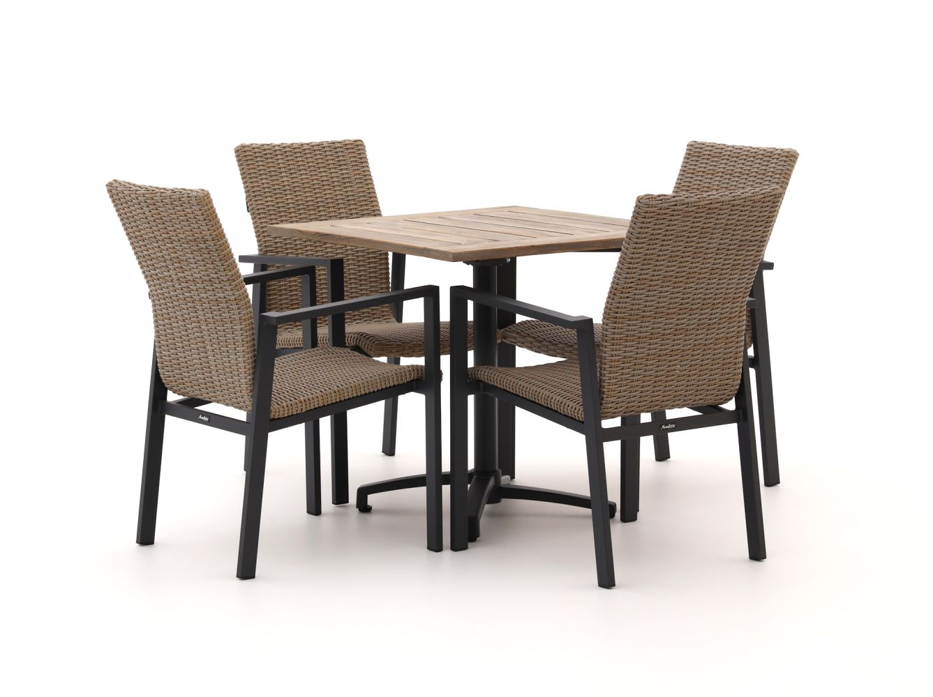 manifesto villongo/canzo 80cm dining tuinset 5 delig stapelbaar inklapbaar laagste prijsgarantie!