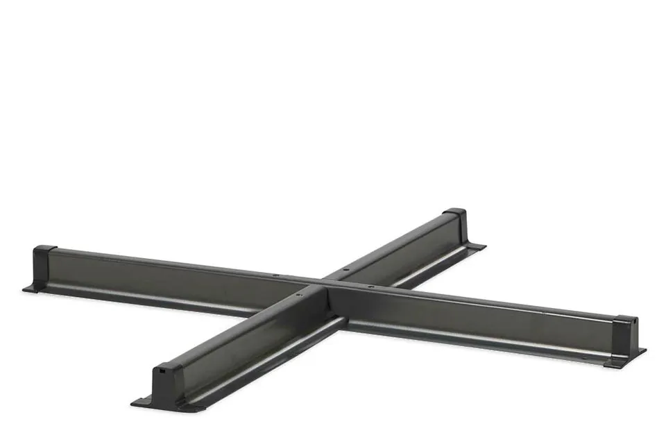 platinum | parasolvoet kruis | antraciet