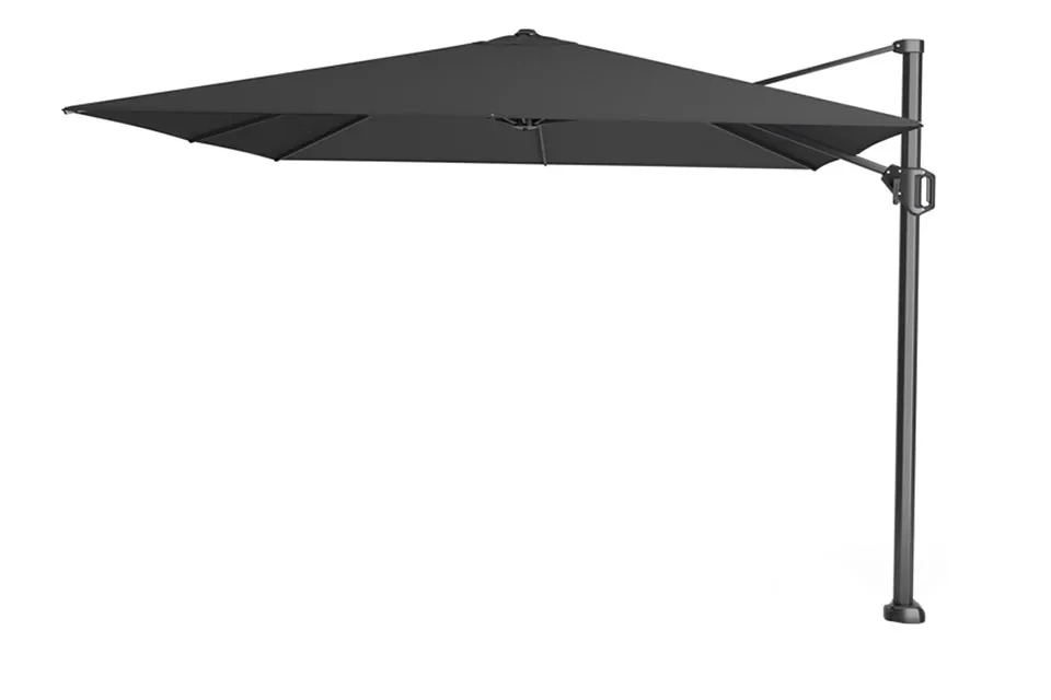 platinum | zweefparasol challenger t¹ premium 300 x 300 cm | faded black