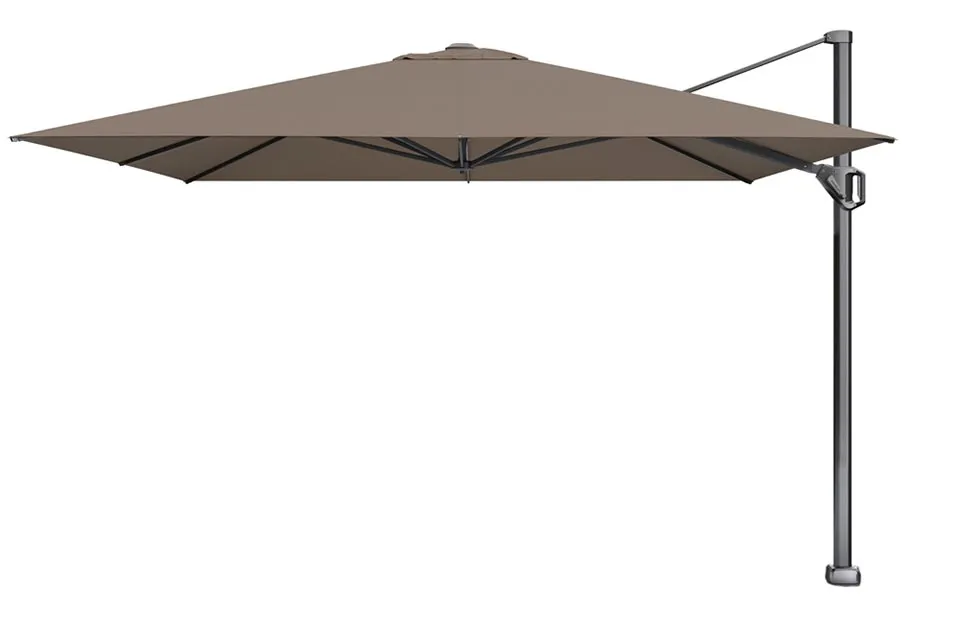 platinum | zweefparasol challenger t¹ premium 350 x 350 cm | havanna