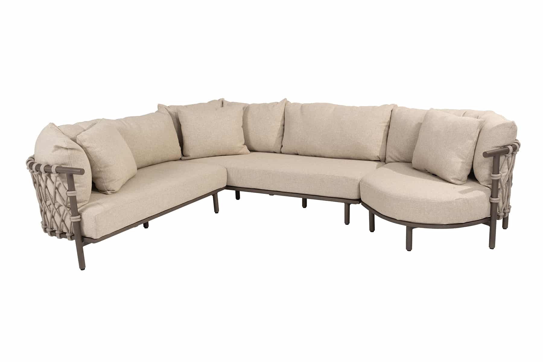 4 seasons ezra modulaire hoekbank latte/terre