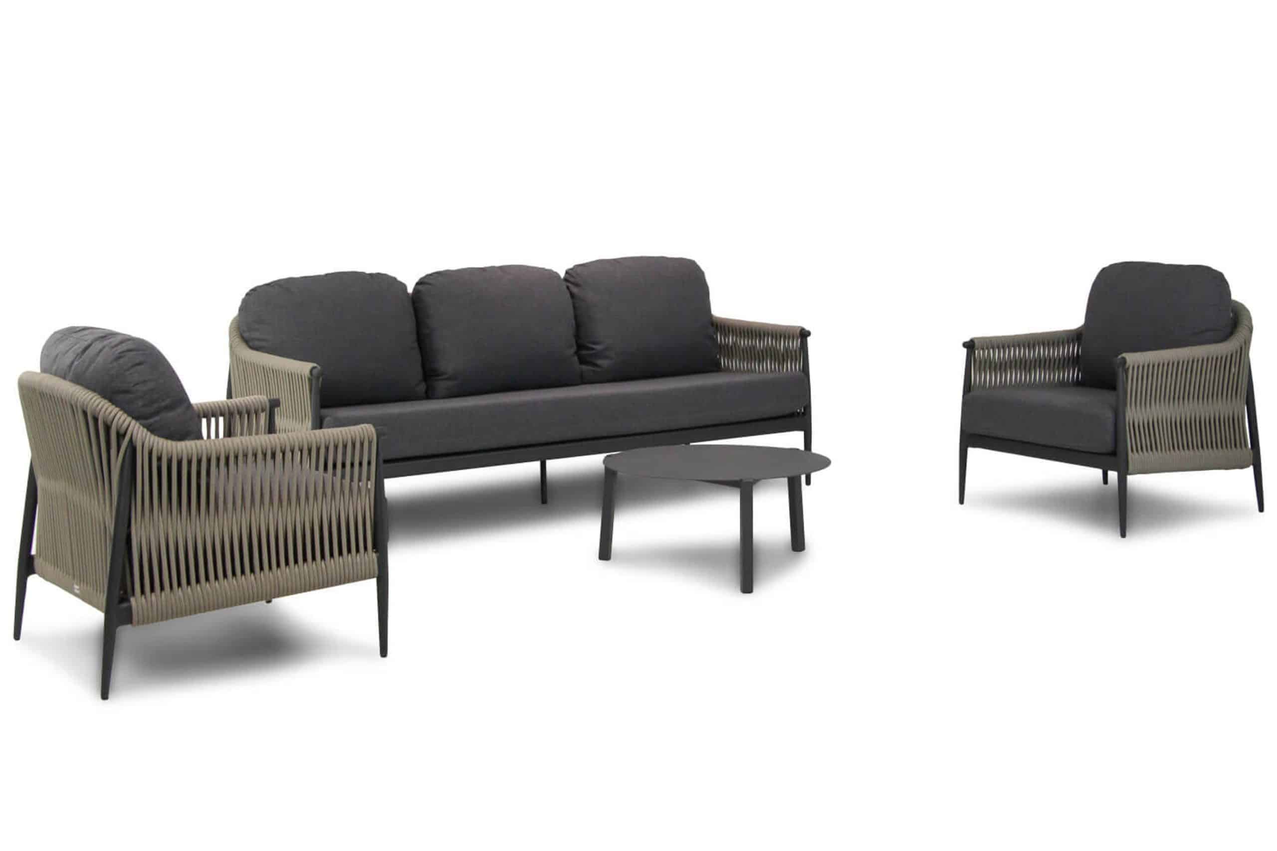 coco lucia/rimini 75 cm stoel bank loungeset 4 delig